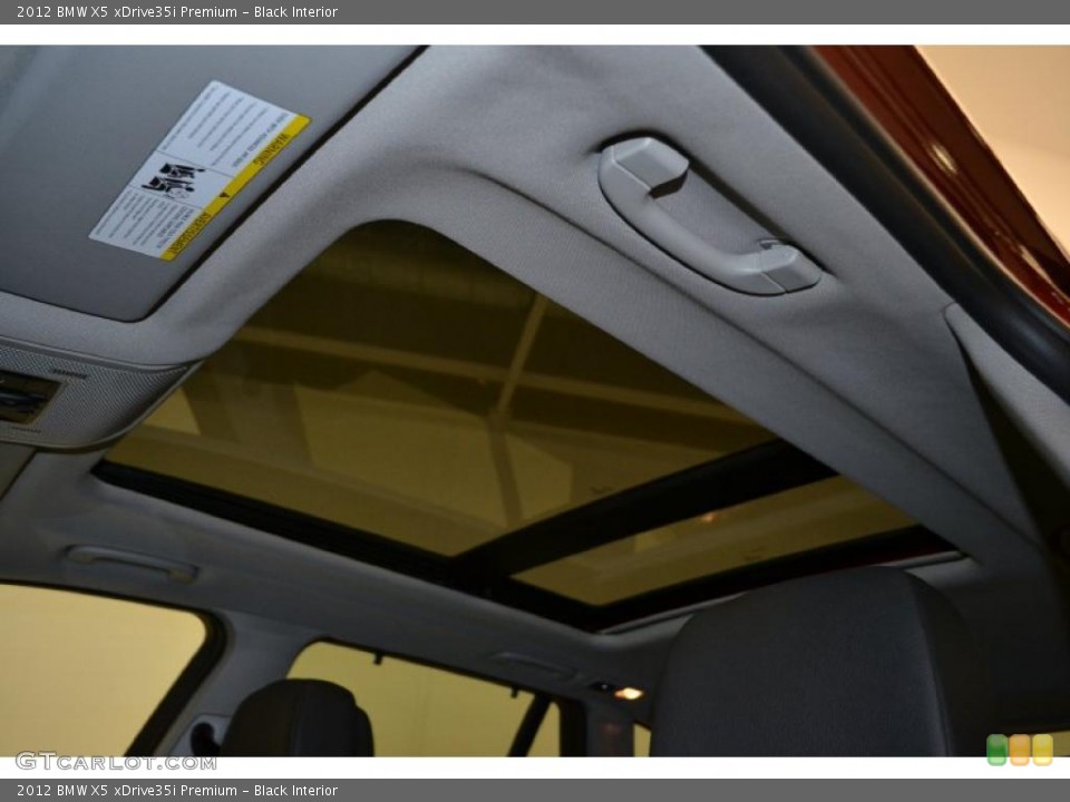 Black Interior Sunroof for the 2012 BMW X5 xDrive35i Premium #49492293