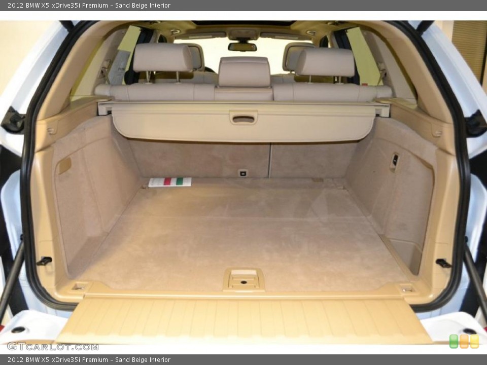 Sand Beige Interior Trunk for the 2012 BMW X5 xDrive35i Premium #49492500