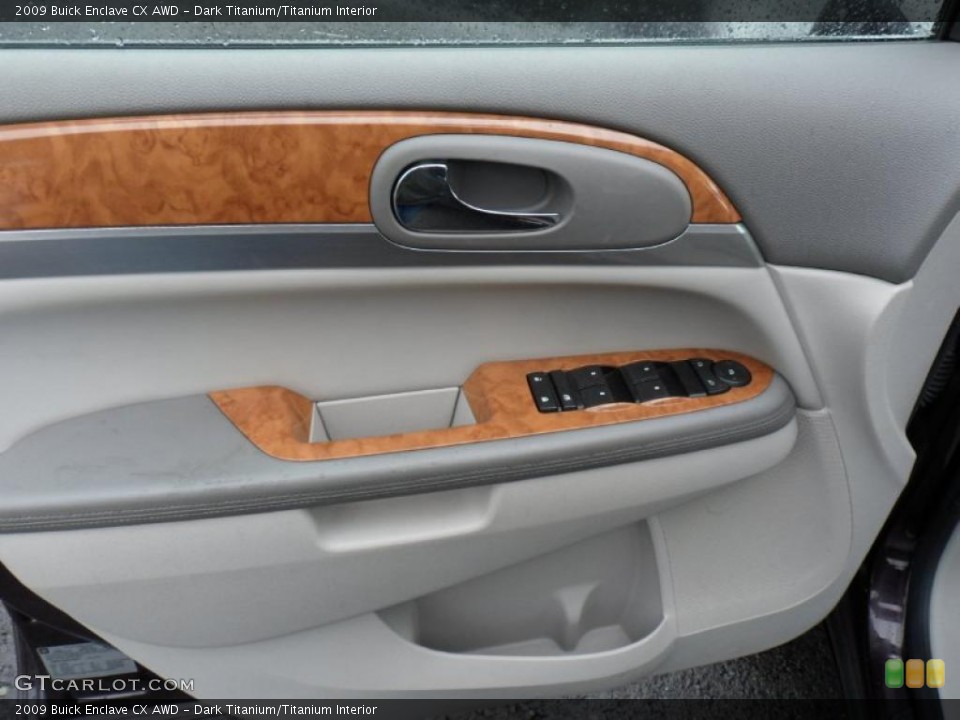 Dark Titanium/Titanium Interior Door Panel for the 2009 Buick Enclave CX AWD #49495749