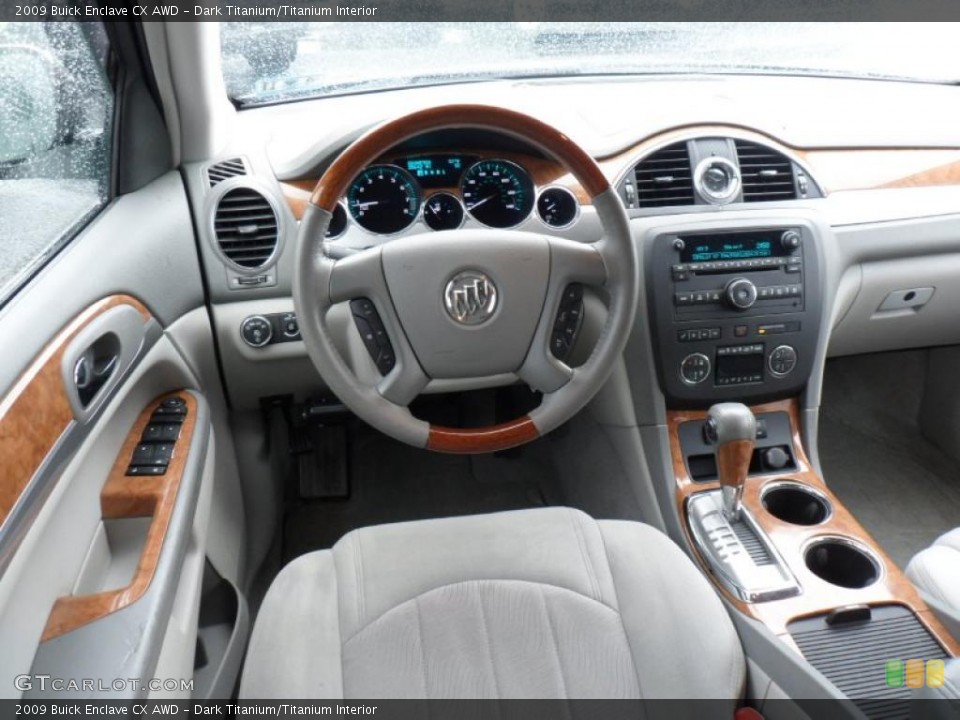 Dark Titanium/Titanium Interior Dashboard for the 2009 Buick Enclave CX AWD #49495779
