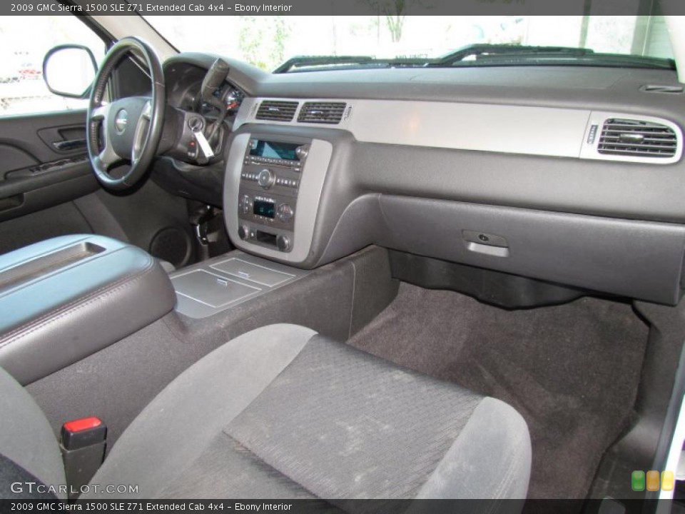 Ebony Interior Dashboard for the 2009 GMC Sierra 1500 SLE Z71 Extended Cab 4x4 #49497302