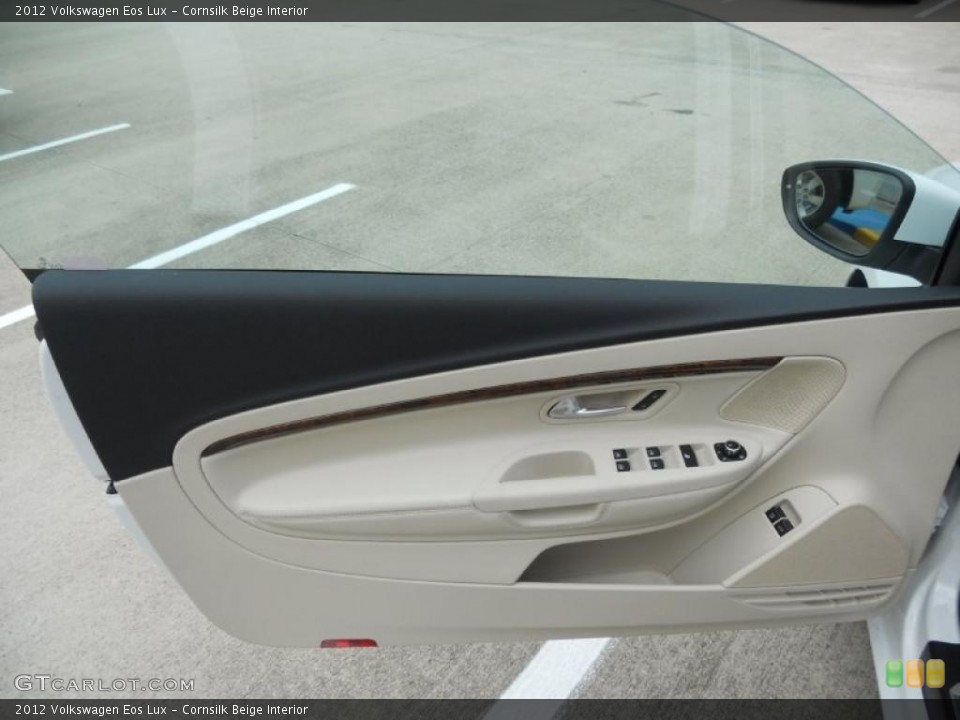 Cornsilk Beige Interior Door Panel for the 2012 Volkswagen Eos Lux #49498531