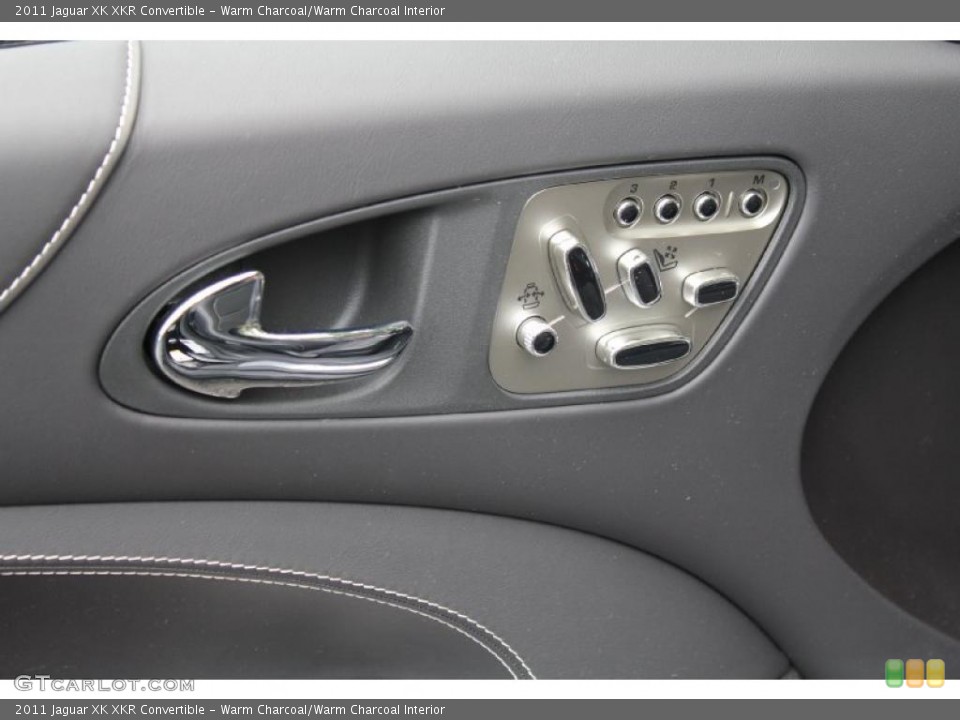 Warm Charcoal/Warm Charcoal Interior Controls for the 2011 Jaguar XK XKR Convertible #49500141