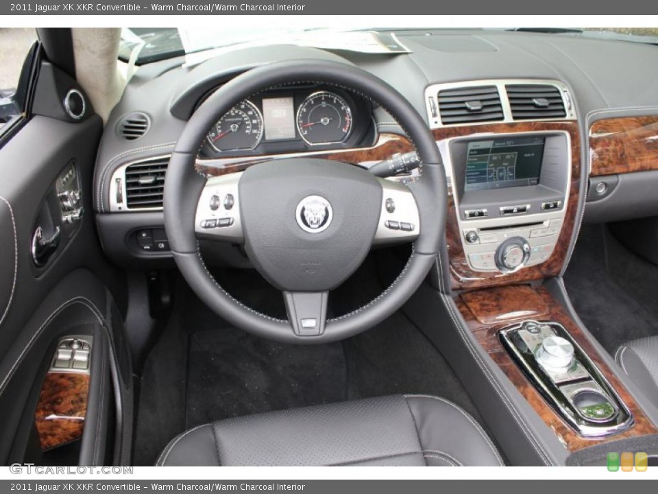 Warm Charcoal/Warm Charcoal Interior Controls for the 2011 Jaguar XK XKR Convertible #49500261
