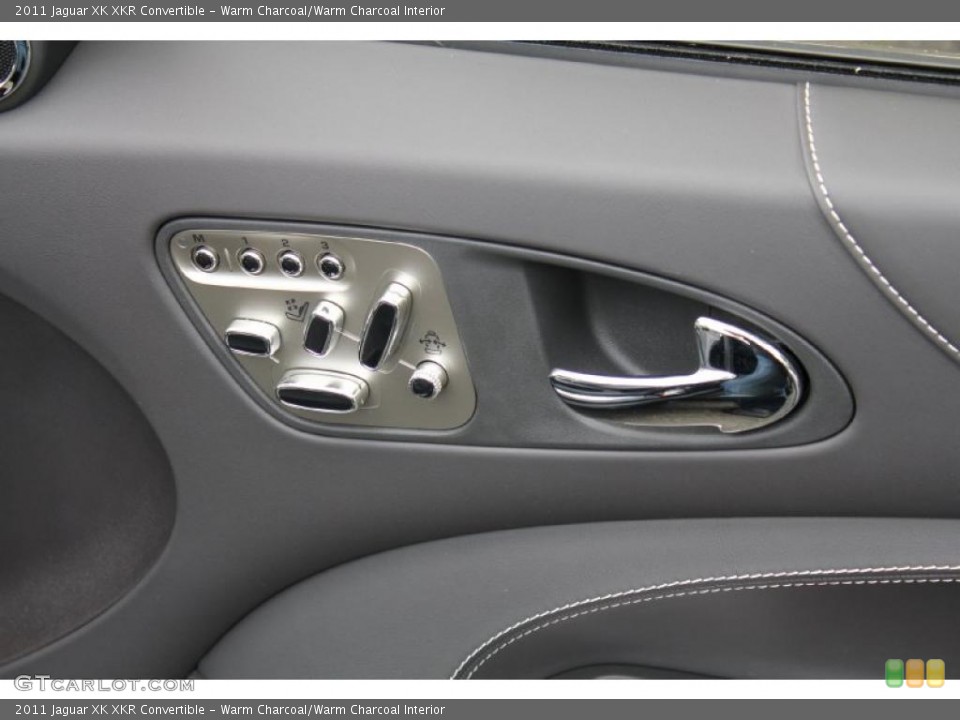 Warm Charcoal/Warm Charcoal Interior Controls for the 2011 Jaguar XK XKR Convertible #49500318
