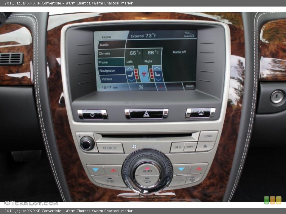 Warm Charcoal/Warm Charcoal Interior Controls for the 2011 Jaguar XK XKR Convertible #49500396
