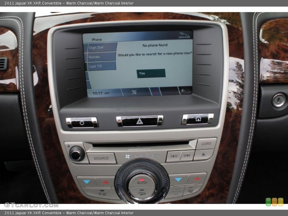 Warm Charcoal/Warm Charcoal Interior Controls for the 2011 Jaguar XK XKR Convertible #49500426