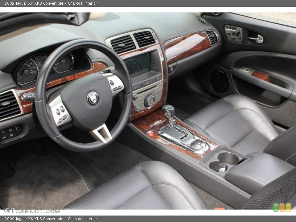 Charcoal Interior Prime Interior for the 2009 Jaguar XK XK8 Convertible #49500690