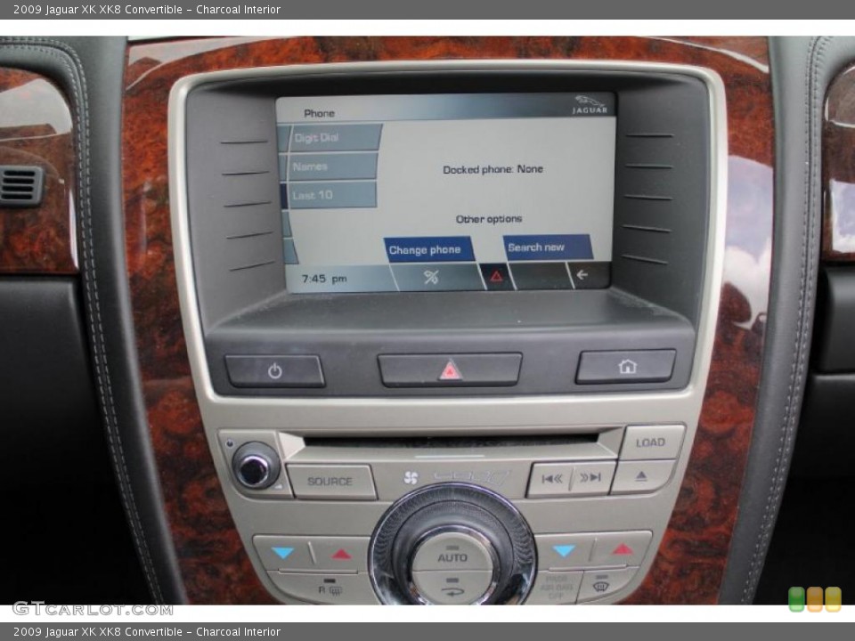 Charcoal Interior Controls for the 2009 Jaguar XK XK8 Convertible #49500831