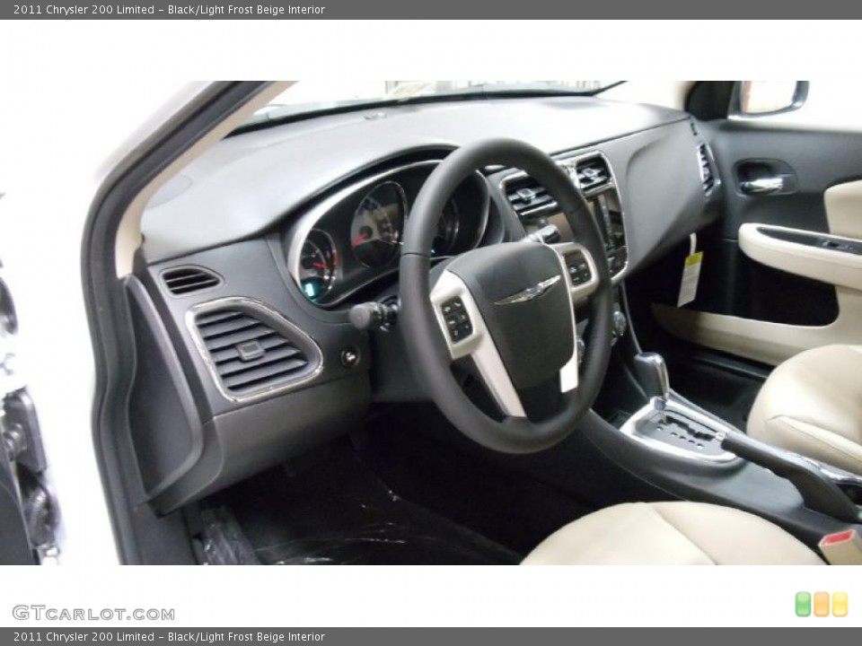 Black/Light Frost Beige Interior Photo for the 2011 Chrysler 200 Limited #49501968