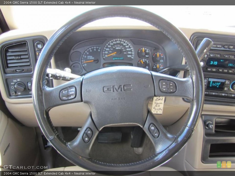 Neutral Interior Steering Wheel for the 2004 GMC Sierra 1500 SLT Extended Cab 4x4 #49502382