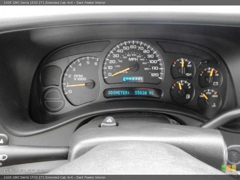 Dark Pewter Interior Gauges for the 2005 GMC Sierra 1500 Z71 Extended Cab 4x4 #49502391