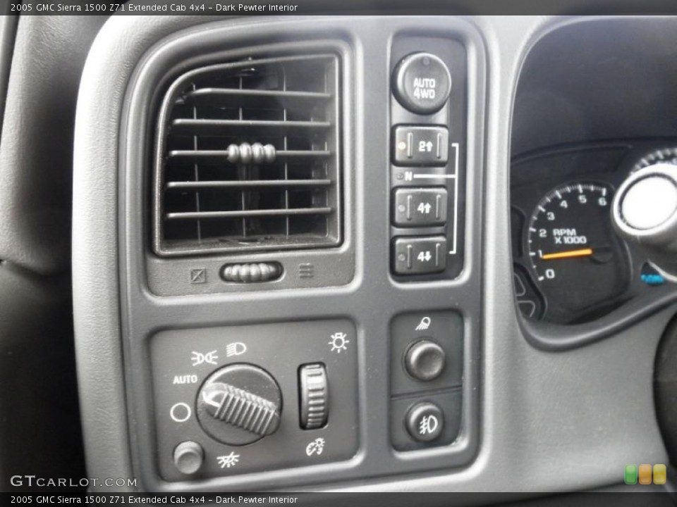 Dark Pewter Interior Controls for the 2005 GMC Sierra 1500 Z71 Extended Cab 4x4 #49502406