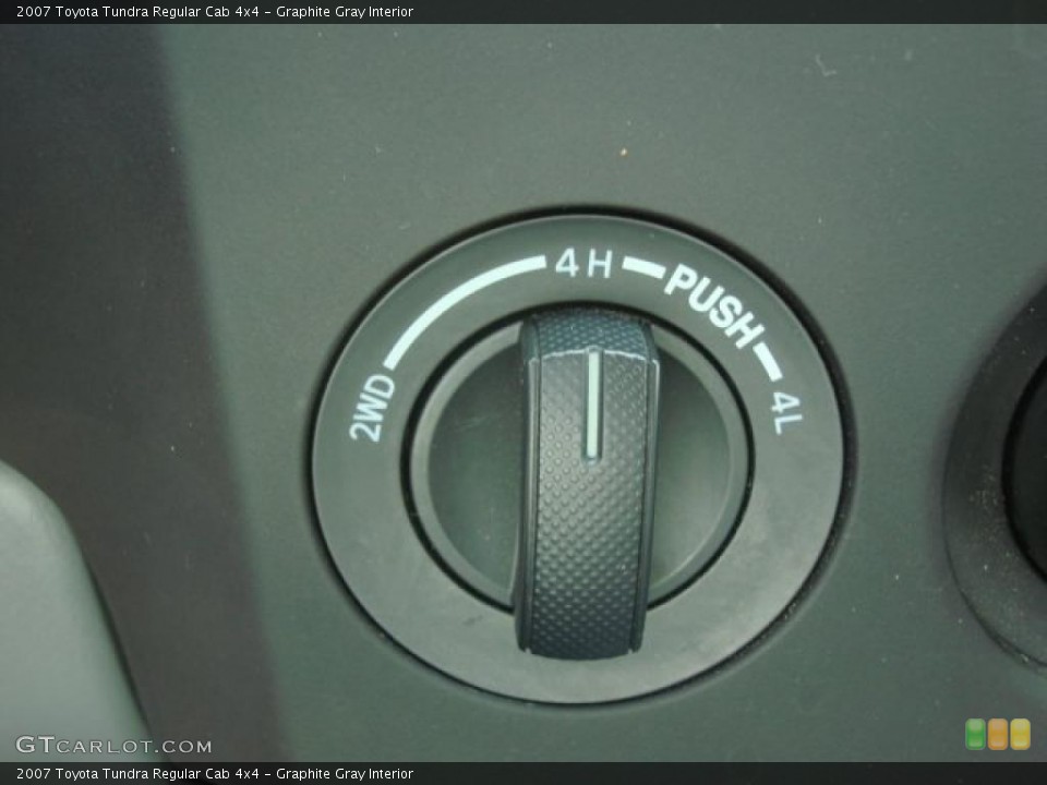 Graphite Gray Interior Controls for the 2007 Toyota Tundra Regular Cab 4x4 #49502607