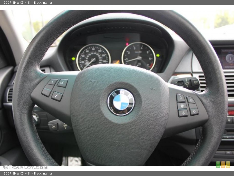 Black Interior Steering Wheel for the 2007 BMW X5 4.8i #49502937