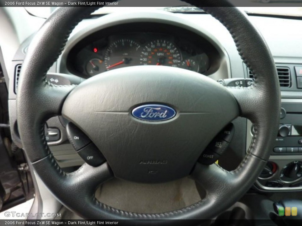 Dark Flint/Light Flint Interior Steering Wheel for the 2006 Ford Focus ZXW SE Wagon #49505040