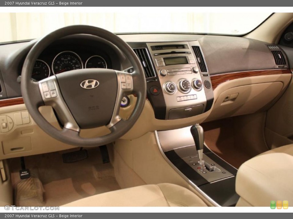 Beige 2007 Hyundai Veracruz Interiors