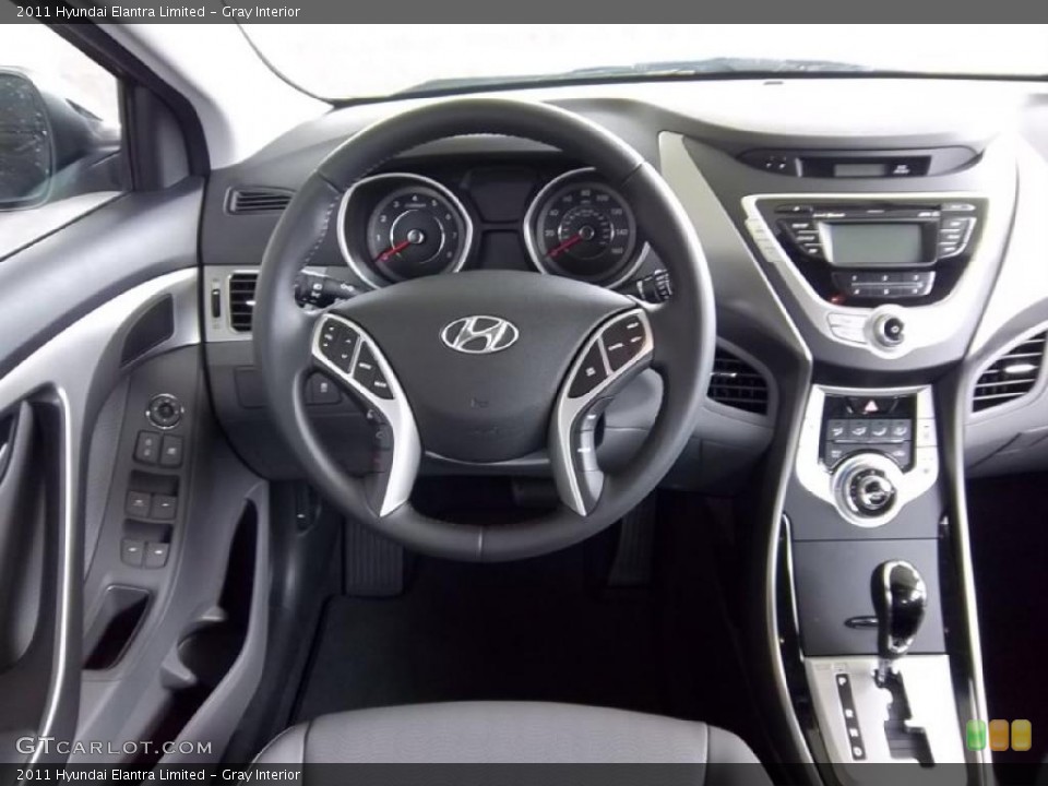 Gray Interior Dashboard for the 2011 Hyundai Elantra Limited #49517621