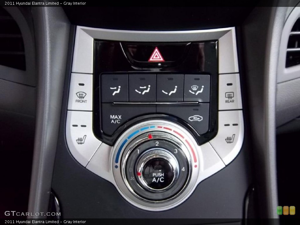 Gray Interior Controls for the 2011 Hyundai Elantra Limited #49517651