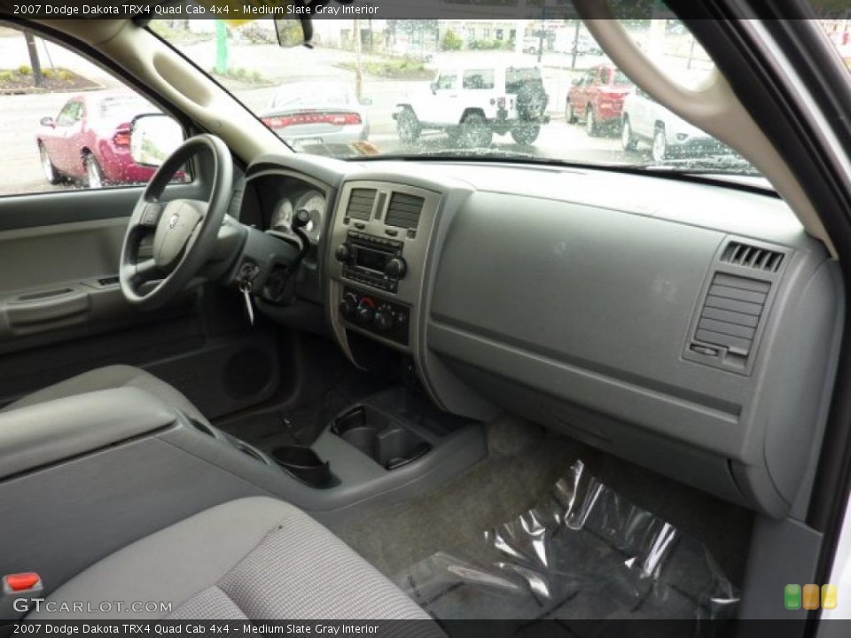 Medium Slate Gray Interior Photo for the 2007 Dodge Dakota TRX4 Quad Cab 4x4 #49517708