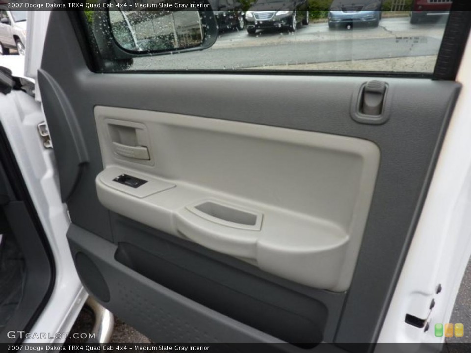 Medium Slate Gray Interior Door Panel for the 2007 Dodge Dakota TRX4 Quad Cab 4x4 #49517723