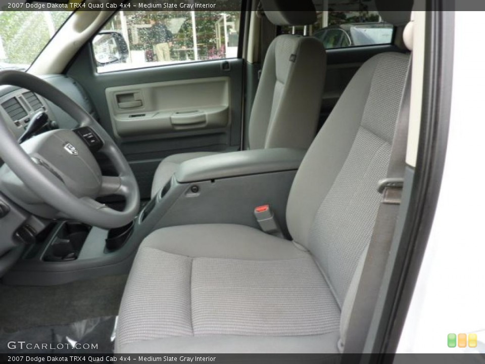 Medium Slate Gray Interior Photo for the 2007 Dodge Dakota TRX4 Quad Cab 4x4 #49517765