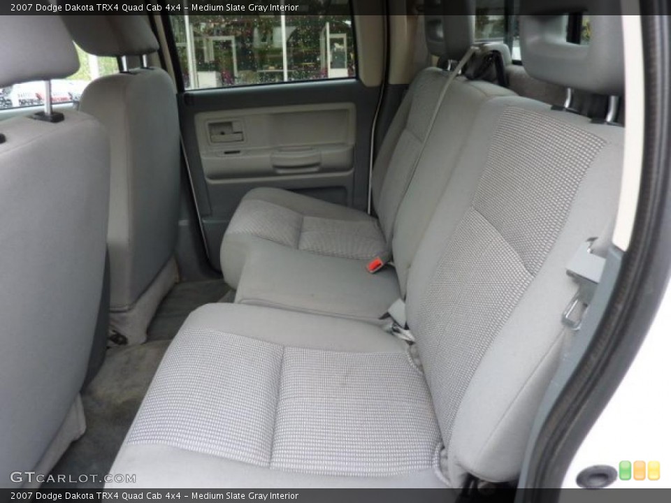 Medium Slate Gray Interior Photo for the 2007 Dodge Dakota TRX4 Quad Cab 4x4 #49517780