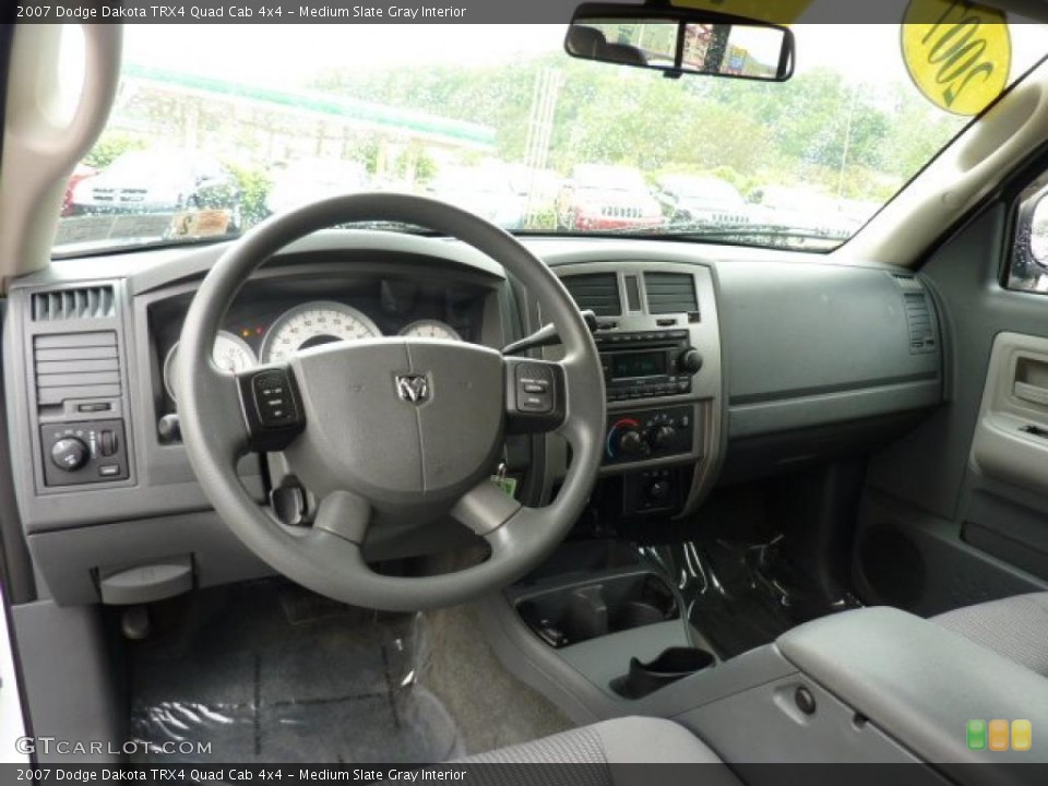 Medium Slate Gray Interior Photo for the 2007 Dodge Dakota TRX4 Quad Cab 4x4 #49517792