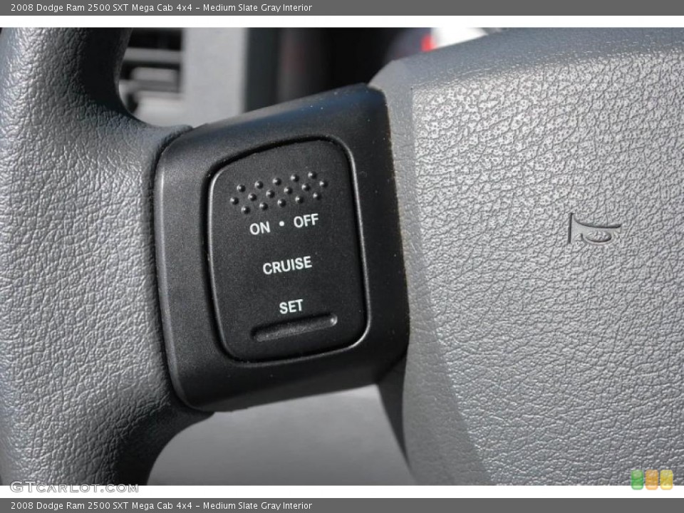 Medium Slate Gray Interior Controls for the 2008 Dodge Ram 2500 SXT Mega Cab 4x4 #49518902