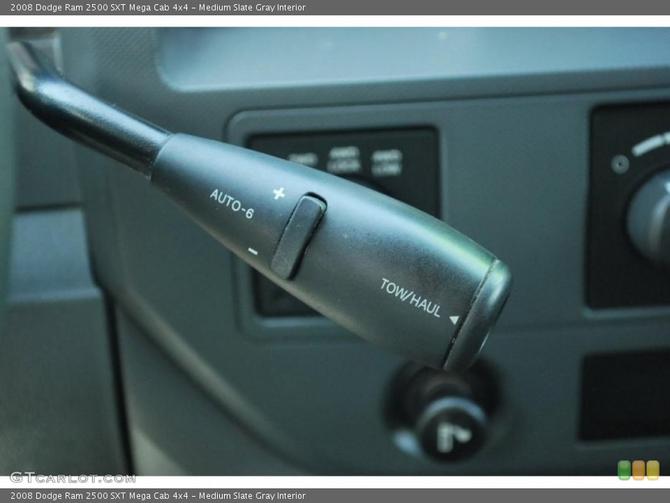 Medium Slate Gray Interior Controls for the 2008 Dodge Ram 2500 SXT Mega Cab 4x4 #49519043