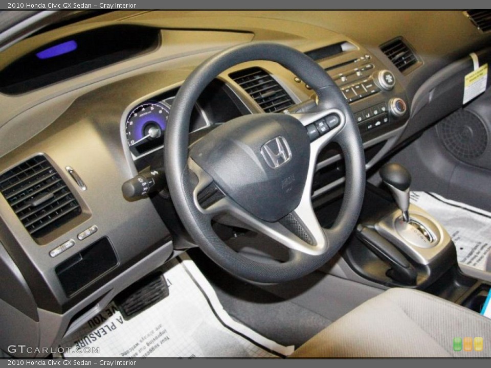 Gray Interior Photo for the 2010 Honda Civic GX Sedan #49522232