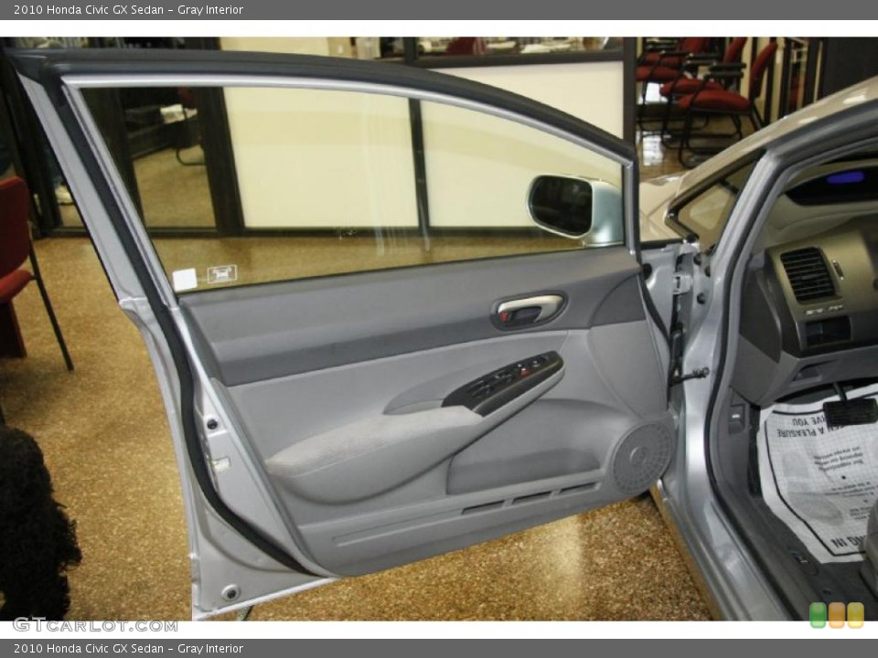 Gray Interior Door Panel for the 2010 Honda Civic GX Sedan #49522373