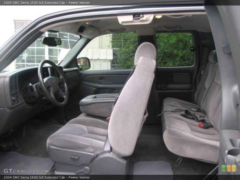 Pewter Interior Photo for the 2004 GMC Sierra 1500 SLE Extended Cab #49523291