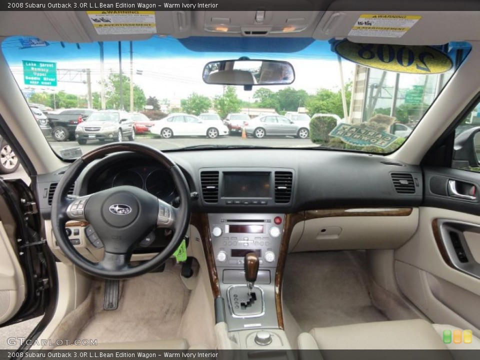 Warm Ivory Interior Dashboard for the 2008 Subaru Outback 3.0R L.L.Bean Edition Wagon #49524125