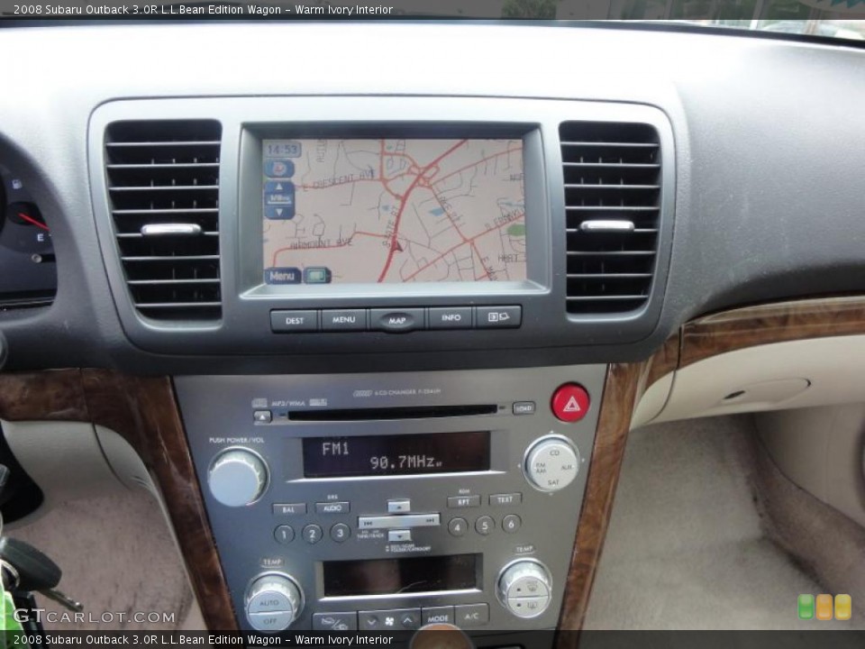 Warm Ivory Interior Navigation for the 2008 Subaru Outback 3.0R L.L.Bean Edition Wagon #49524173