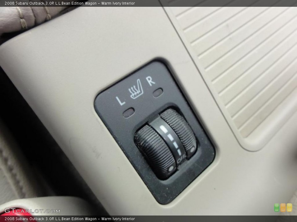 Warm Ivory Interior Controls for the 2008 Subaru Outback 3.0R L.L.Bean Edition Wagon #49524200