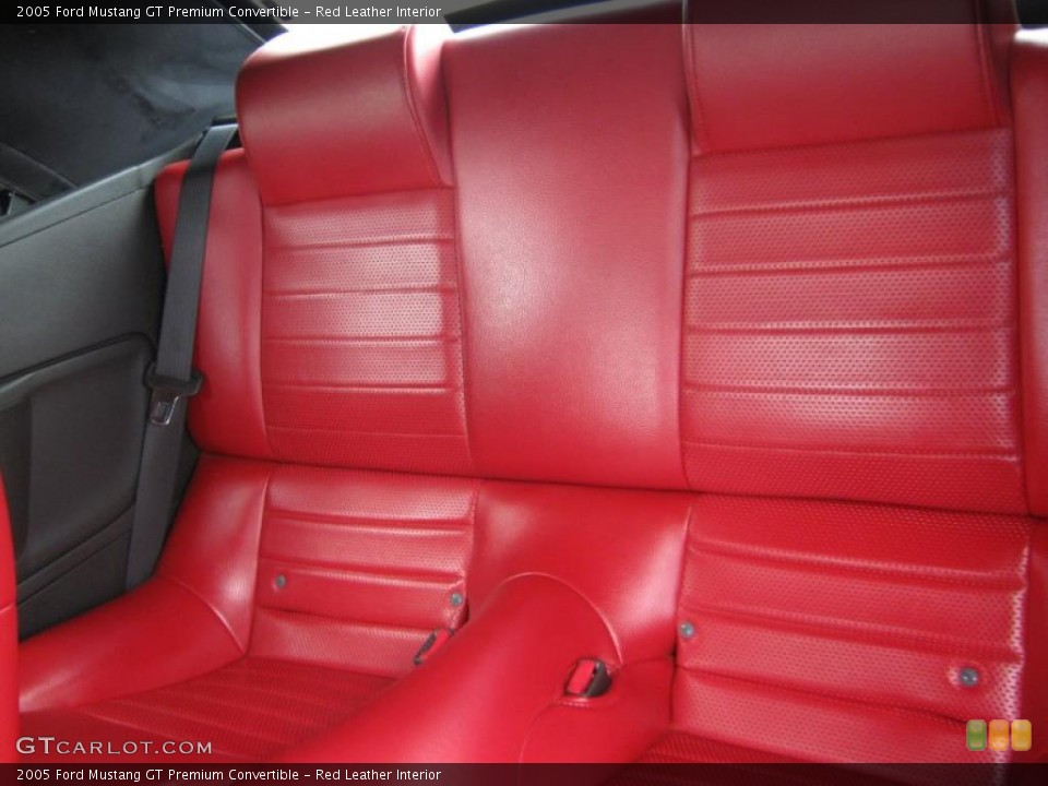 Red Leather Interior Photo for the 2005 Ford Mustang GT Premium Convertible #49524809