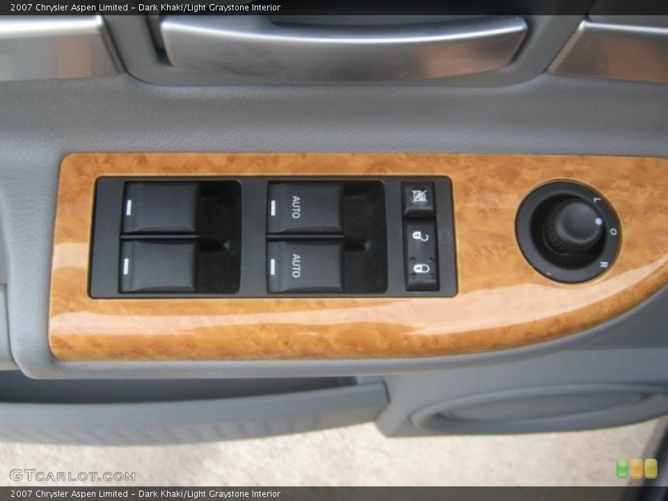Dark Khaki/Light Graystone Interior Controls for the 2007 Chrysler Aspen Limited #49525904