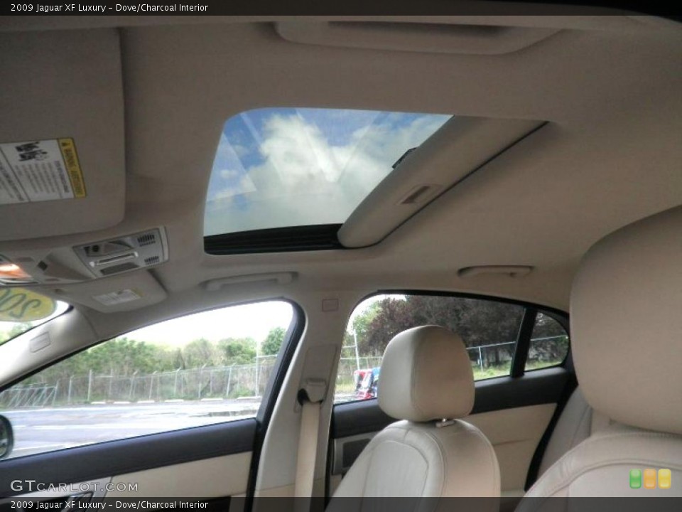 Dove/Charcoal Interior Sunroof for the 2009 Jaguar XF Luxury #49526753