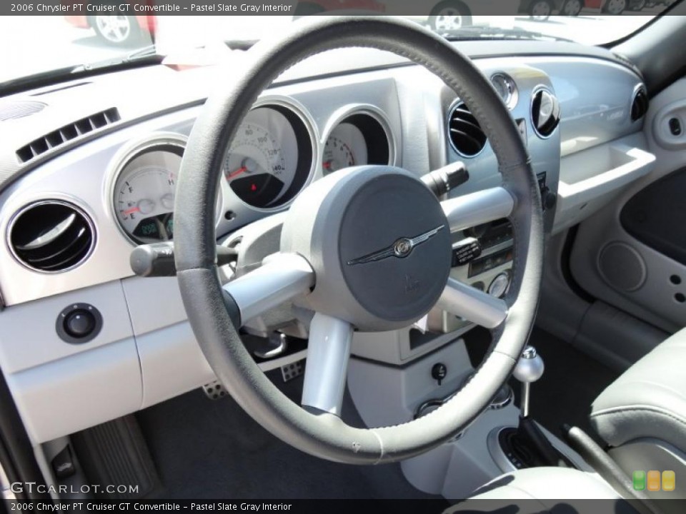Pastel Slate Gray Interior Dashboard for the 2006 Chrysler PT Cruiser GT Convertible #49527521