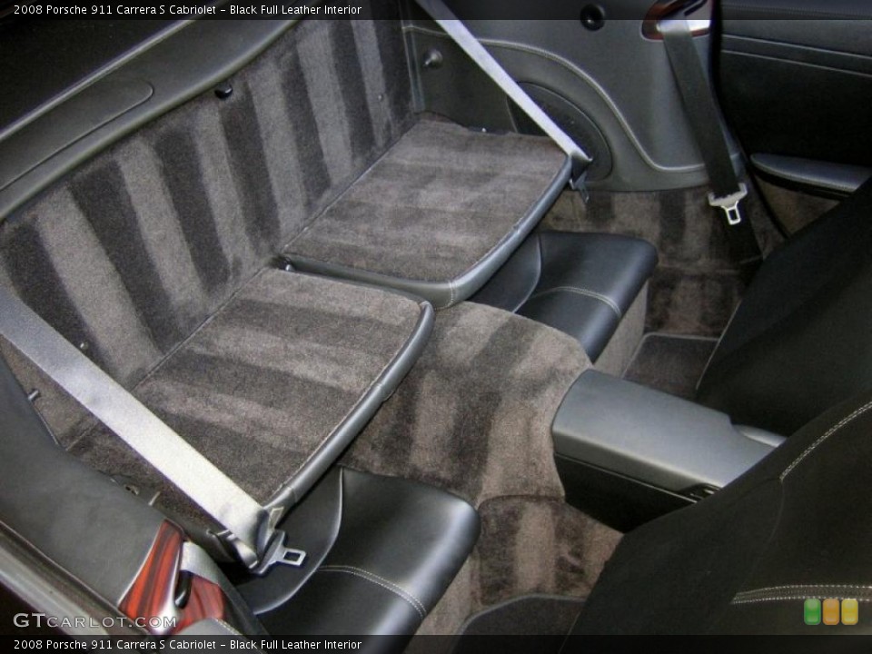 Black Full Leather Interior Photo for the 2008 Porsche 911 Carrera S Cabriolet #49530530