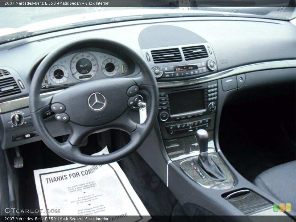 Black Interior Dashboard for the 2007 Mercedes-Benz E 550 4Matic Sedan #49532801