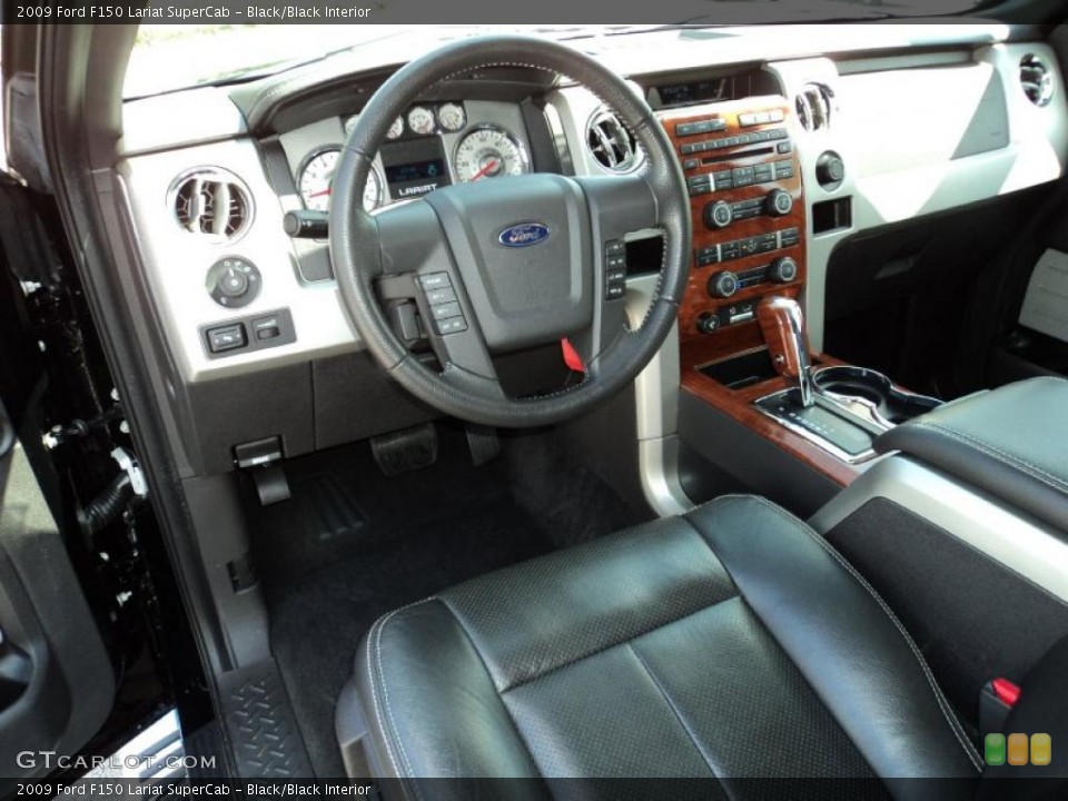 Black/Black Interior Photo for the 2009 Ford F150 Lariat SuperCab #49533770