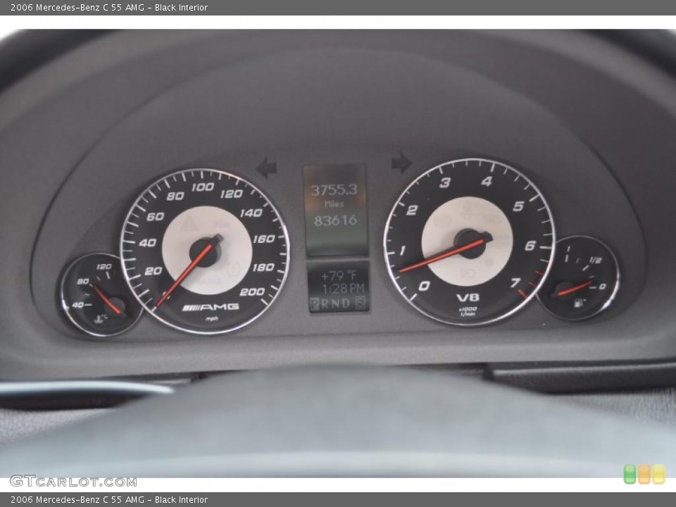 Black Interior Gauges for the 2006 Mercedes-Benz C 55 AMG #49535909