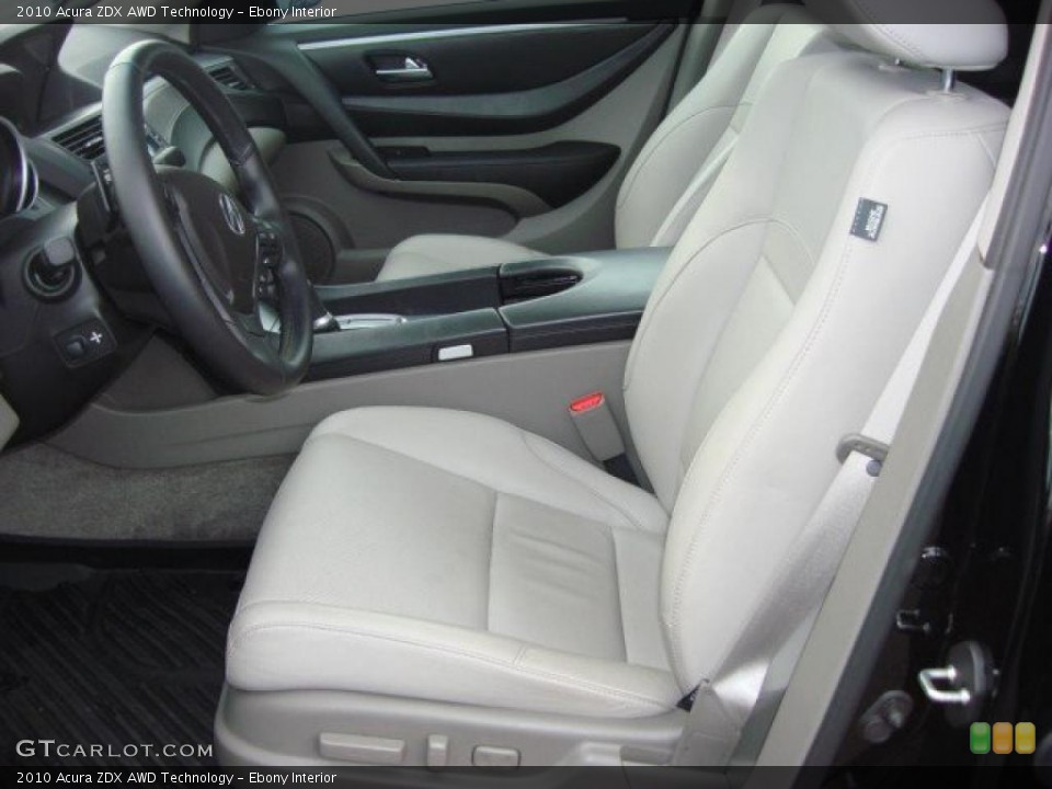 Ebony Interior Photo for the 2010 Acura ZDX AWD Technology #49536527