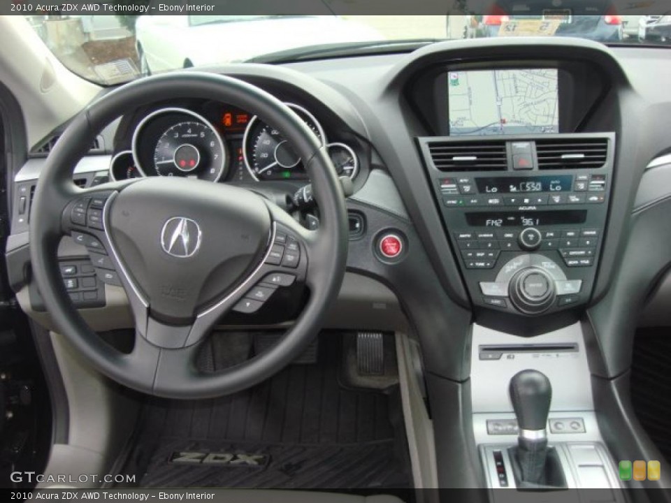 Ebony Interior Dashboard for the 2010 Acura ZDX AWD Technology #49536569