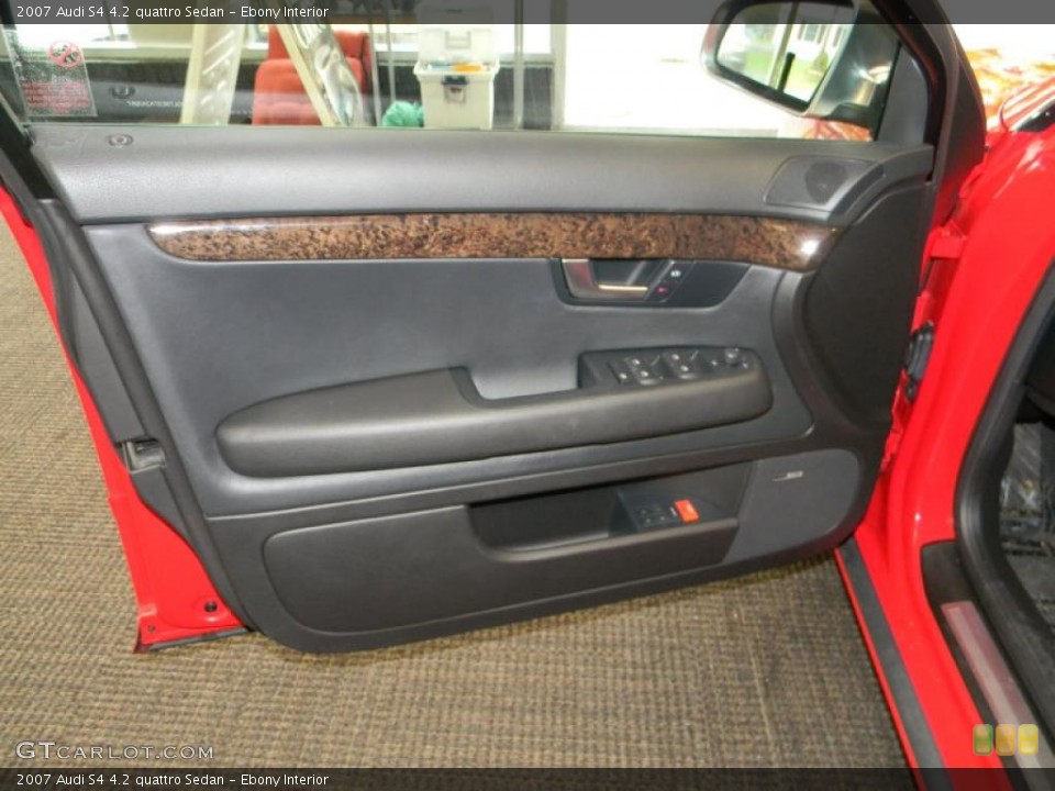 Ebony Interior Door Panel for the 2007 Audi S4 4.2 quattro Sedan #49541723