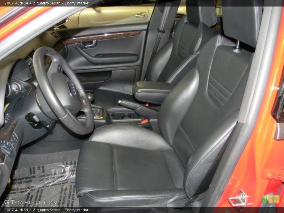 Ebony Interior Photo for the 2007 Audi S4 4.2 quattro Sedan #49541783
