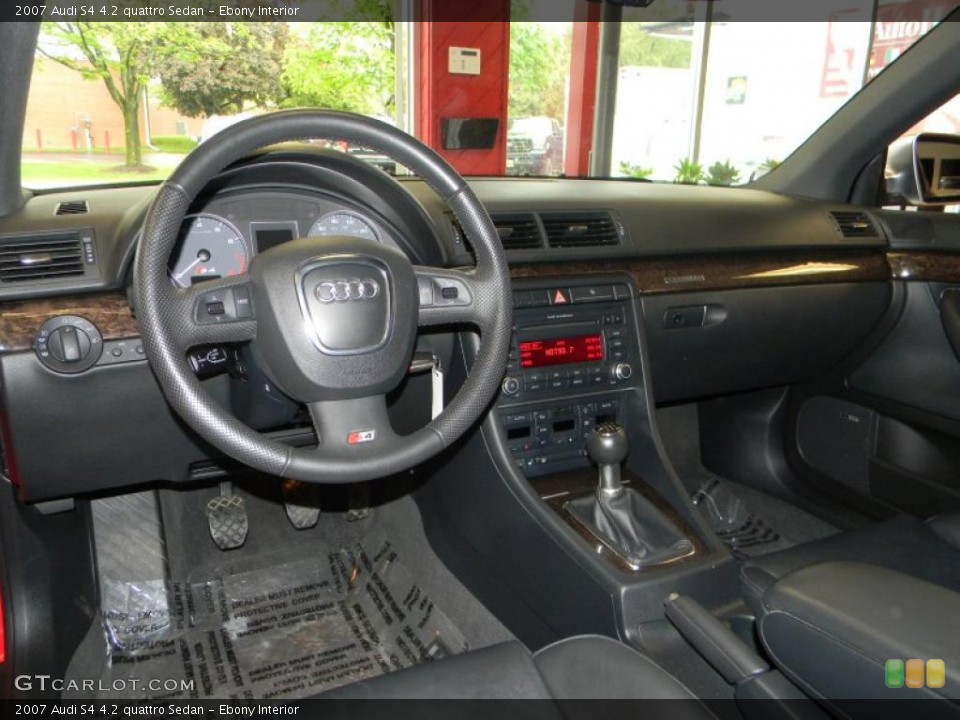 Ebony Interior Dashboard for the 2007 Audi S4 4.2 quattro Sedan #49541975