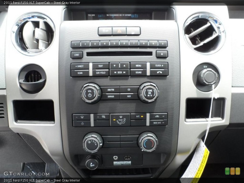 Steel Gray Interior Controls for the 2011 Ford F150 XLT SuperCab #49542884